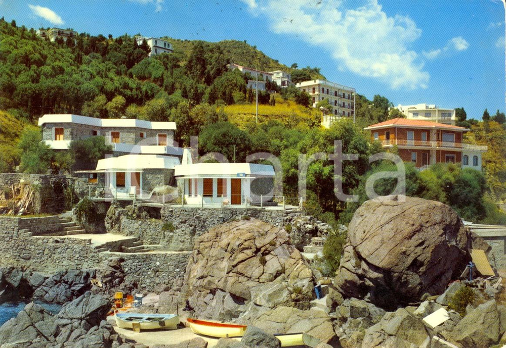 Cartolina originale da collezione 1969 CATANZARO La scogliera di COPANELLO Cartolina postale VINTAGE FG VG 1