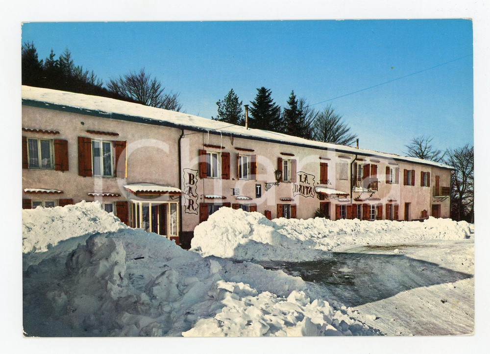 Cartolina originale da collezione 1970 ca SAVONA Colle del MELOGNO Locanda LA BAITA innevata Cartolina FG VG 1