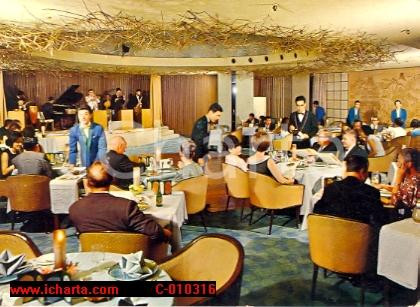 Cartolina originale da collezione 1970 ca TOKYO JAPAN Hotel HILTON Restaurant STAR HILL SUPPER CLUB Vintage FG 1