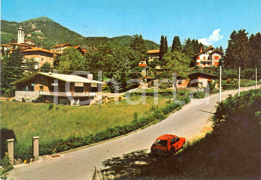 Cartolina originale da collezione 1982 TRIVERO (BI) Scorcio panoramico del paese *Cartolina VINTAGE FG VG 1