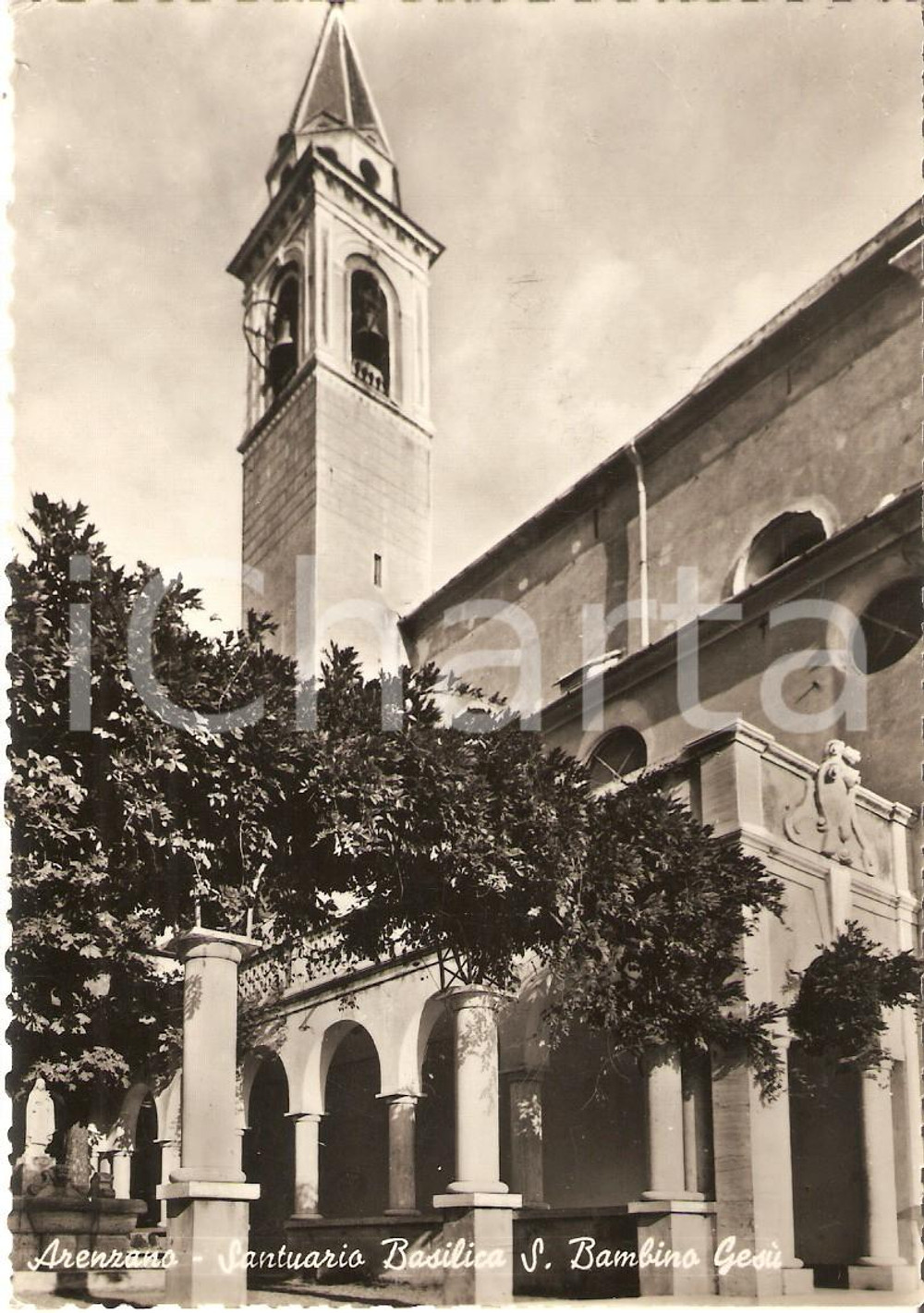 Cartolina originale da collezione 1960 ARENZANO GE Santuario Basilica Santo Bambino Gesù Cartolina FG VG 1