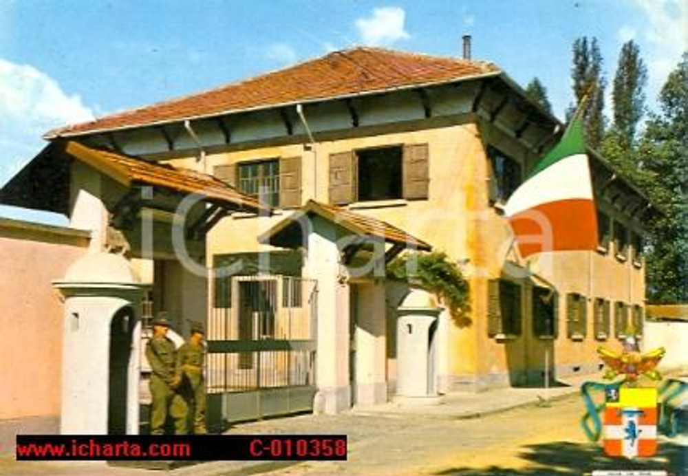 Cartolina originale da collezione 1968 RIVOLI TO ALPINI Caserma CECCARONI 1° Reggimento Artiglieria Terrestre FG 1