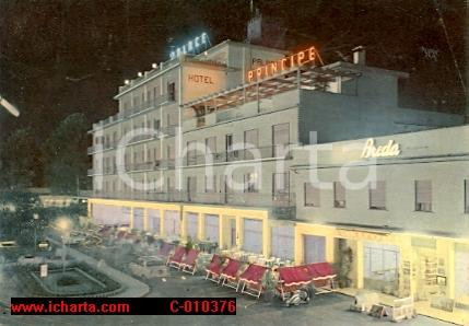 Cartolina originale da collezione 1970 ca LIDO DI JESOLO VE Hotel PRINCIPE PALACE Piazza MAZZINI Vintage FG VG 1