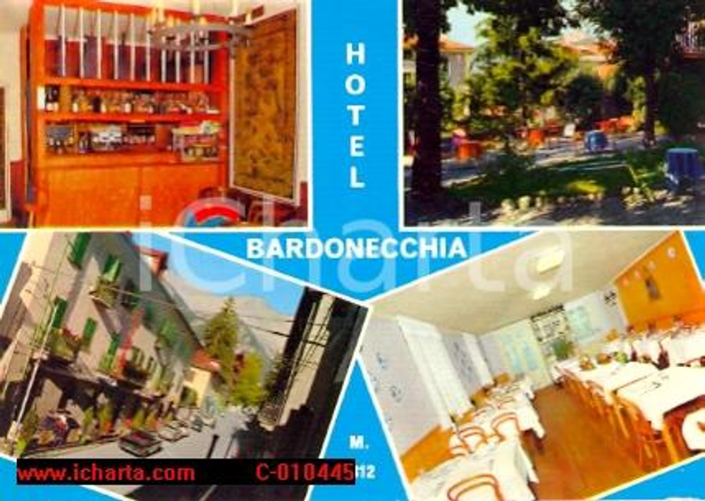 Cartolina originale da collezione 1970 ca BARDONECCHIA (TO) Hotel Ristorante Vedutine VINTAGE *Cartolina FG NV (1) 1