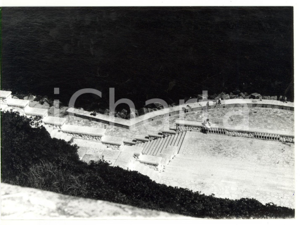 Fotografia d epoca originale 1978 ANCONA Il Passetto  Scalinata verso il mare Fotografia VINTAGE 18x13 cm 1