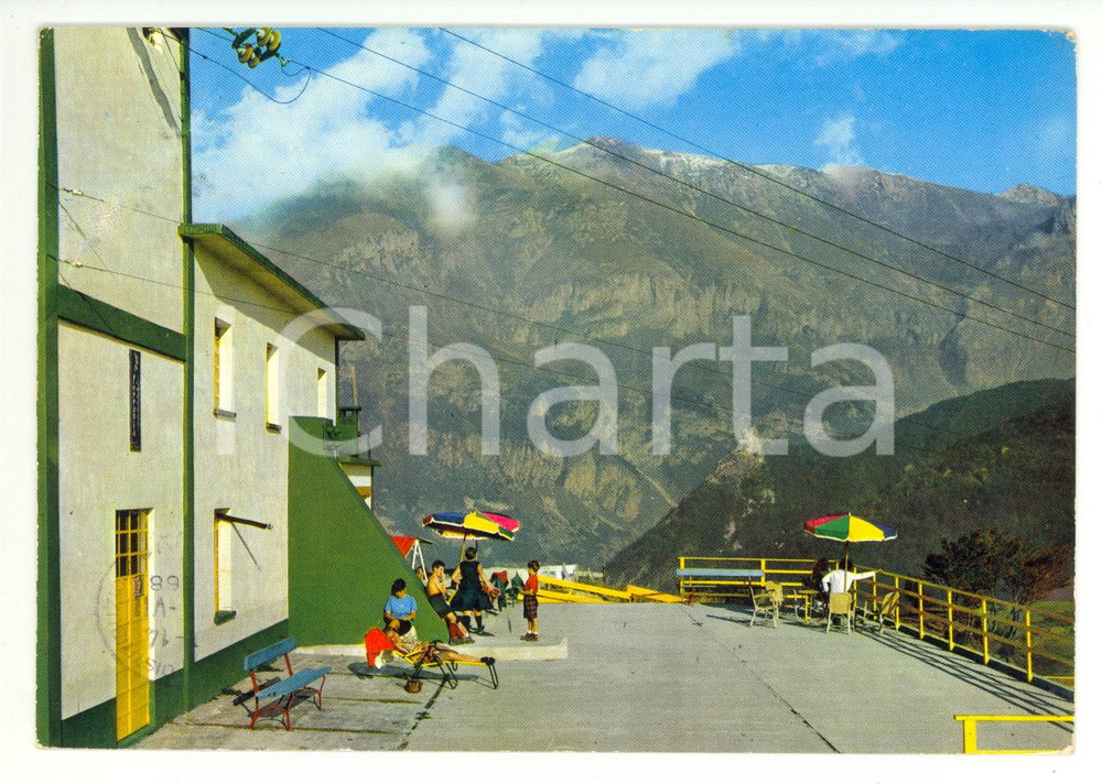 Cartolina originale da collezione 1968 LIMONE PIEMONTE (CN) Arrivo seggiovia PIAN del SOLE Cartolina VINTAGE FG VG 1