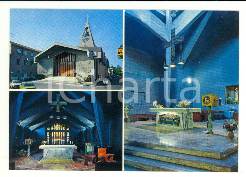 Cartolina originale da collezione 1970 ca RIMINI Chiesa Parrocchiale SANTA MARIA a VISERBA Cartolina VINTAGE FG NV 1