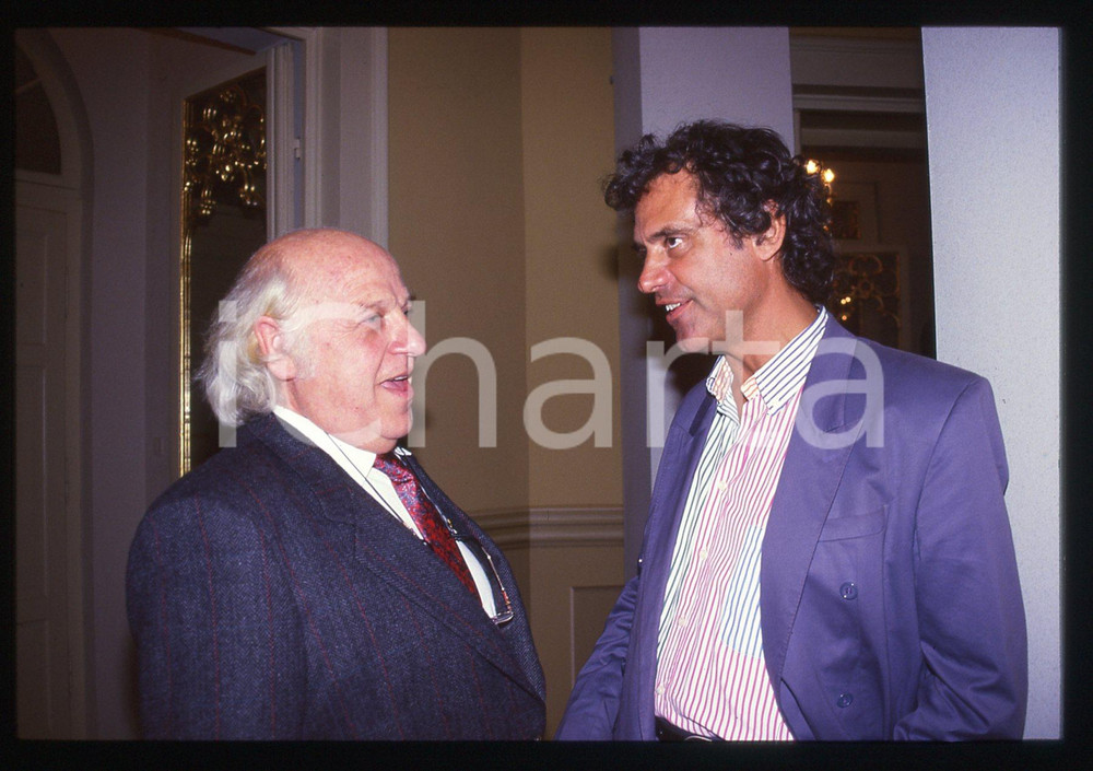 Fotografia d epoca originale 35mm vintage slide 1988 REGGIO EMILIA Renato NICOLINI Marco ZAVATTINI 2 1