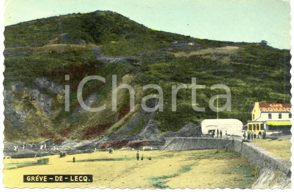Cartolina originale da collezione 1961 ISOLA di JERSEY Grève de Lecq Barracks *Cartolina FG VG 1