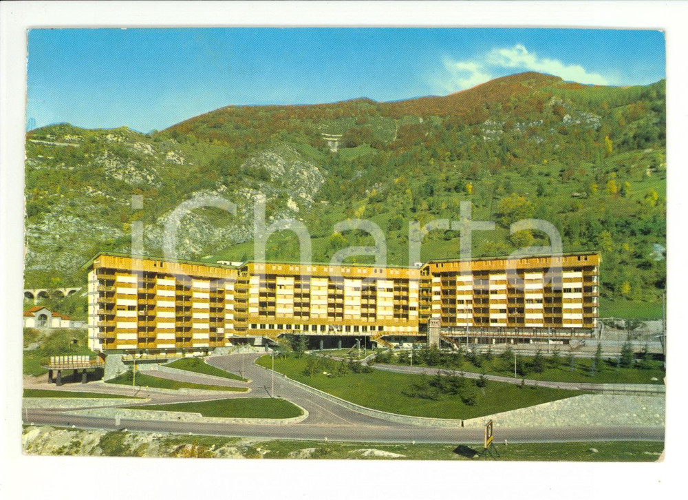 Cartolina originale da collezione 1967 LIMONE PIEMONTE (CN) Residenza QUOTA MILLE panorama Cartolina VINTAGE FG VG 1