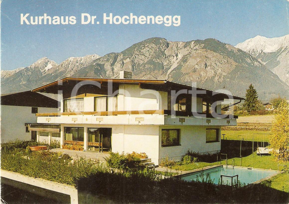 Cartolina originale da collezione 1975 ca MILS  TIROLO AUSTRIA Kurkhaus Dr. HOCHENEGG Cartolina FG VG 1