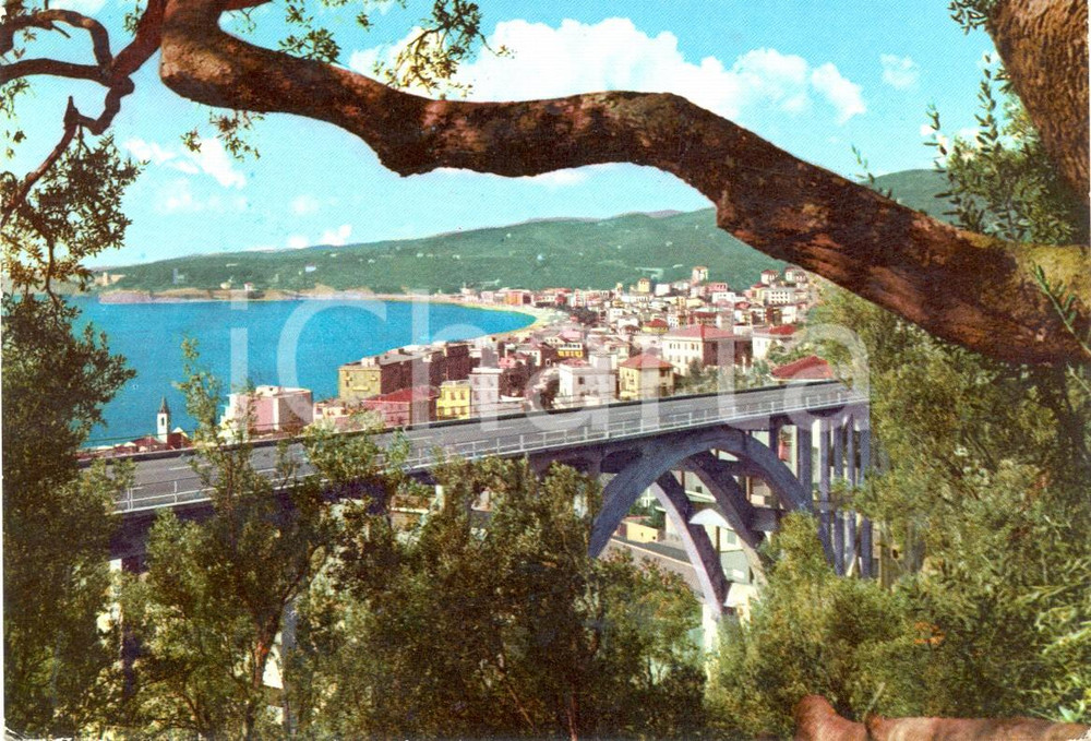 Cartolina originale da collezione 1961 VARAZZE (SV) Riviera dei Fiori - Panorama *Cartolina VINTAGE FG VG 1