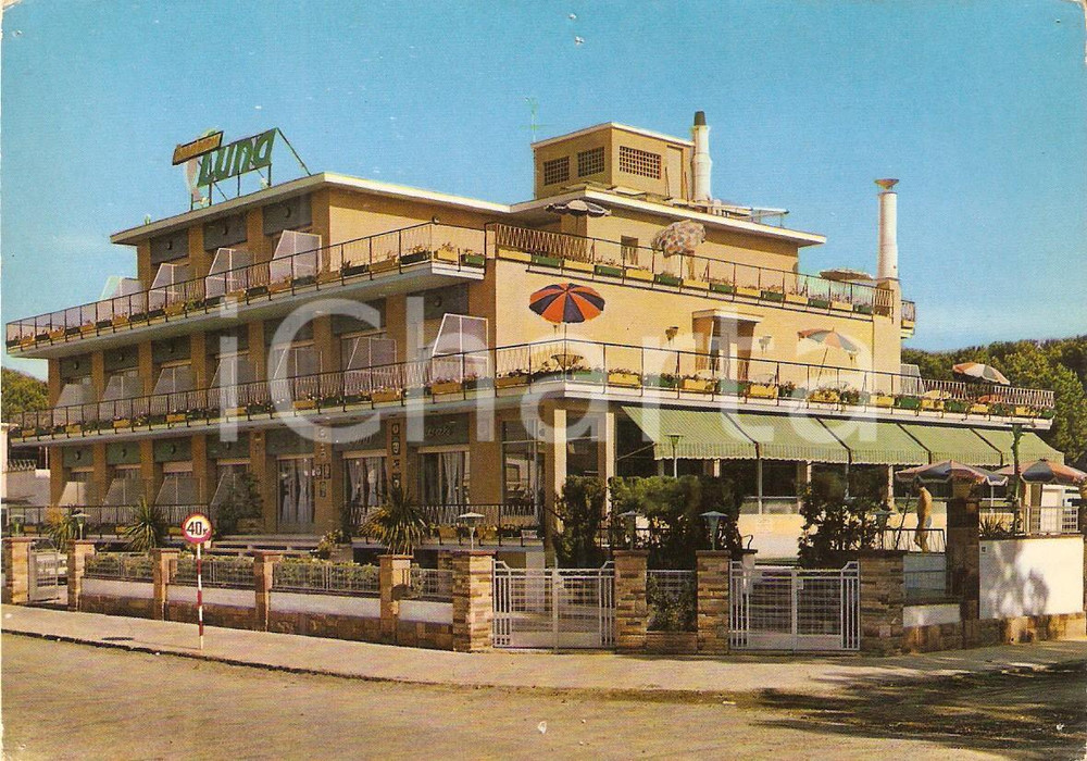 Cartolina originale da collezione 1975 ca CASTELLDEFELS (ESPANA) Hotel Luna - Costa Dorada *Cartolina FG NV 1