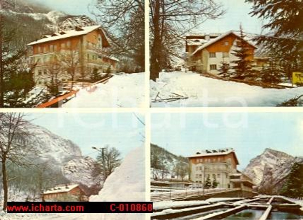 Cartolina originale da collezione 1979 ORMEA - PONTE DI NAVA (CN) Vedutine Hotel SAN CARLO Vintage Cartolina FG VG 1