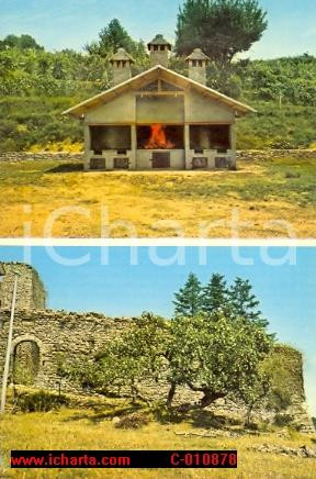 Cartolina originale da collezione 1975 SAN LEO BASTIA (PG) Camino Sagra del fungo Torre VINTAGE *Cartolina FG VG 1