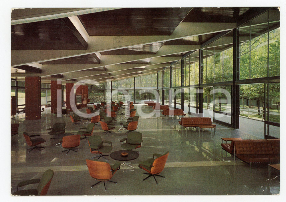 Cartolina originale da collezione 1969 CHIANCIANO TERME SI Stabilimento ACQUASANTA  Salone Cartolina VINTAGE 1