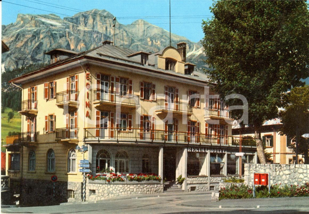Cartolina originale da collezione 1963 CORTINA D AMPEZZO BELLUNO Hotel REGINA Cartolina postale FG VG 1