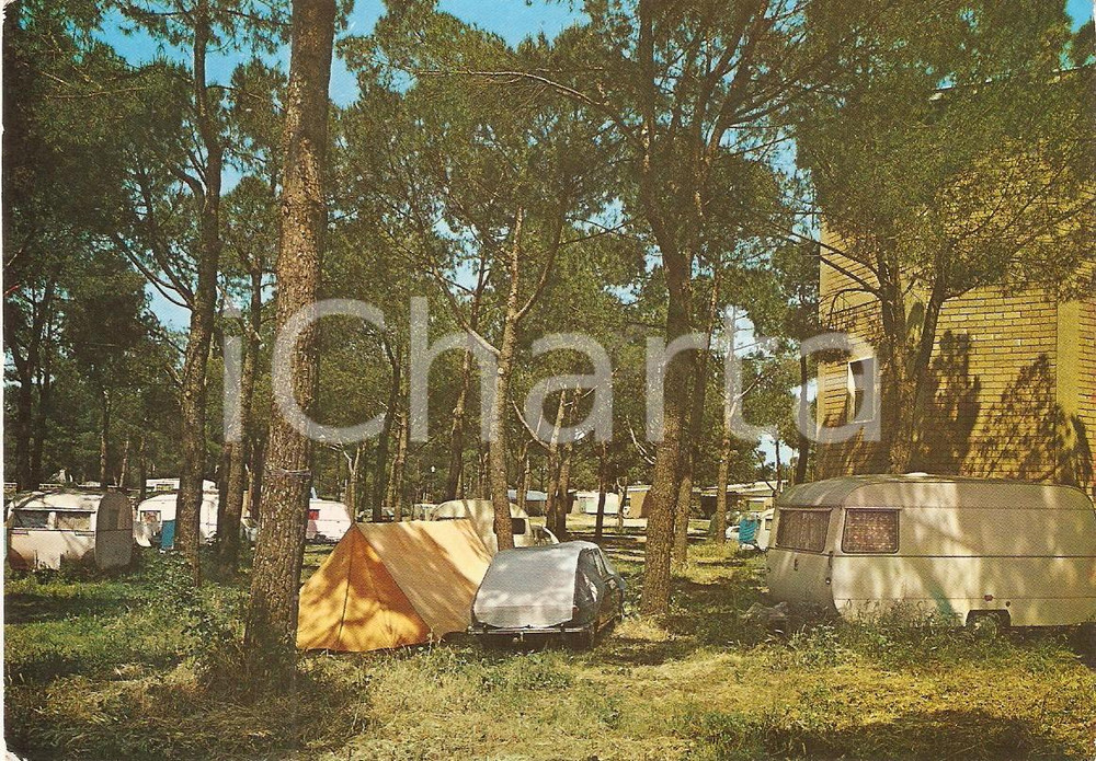 Cartolina originale da collezione 1968 ROMA Camping Internazionale MONTE ANTENNE *Cartolina VINTAGE FG VG 1