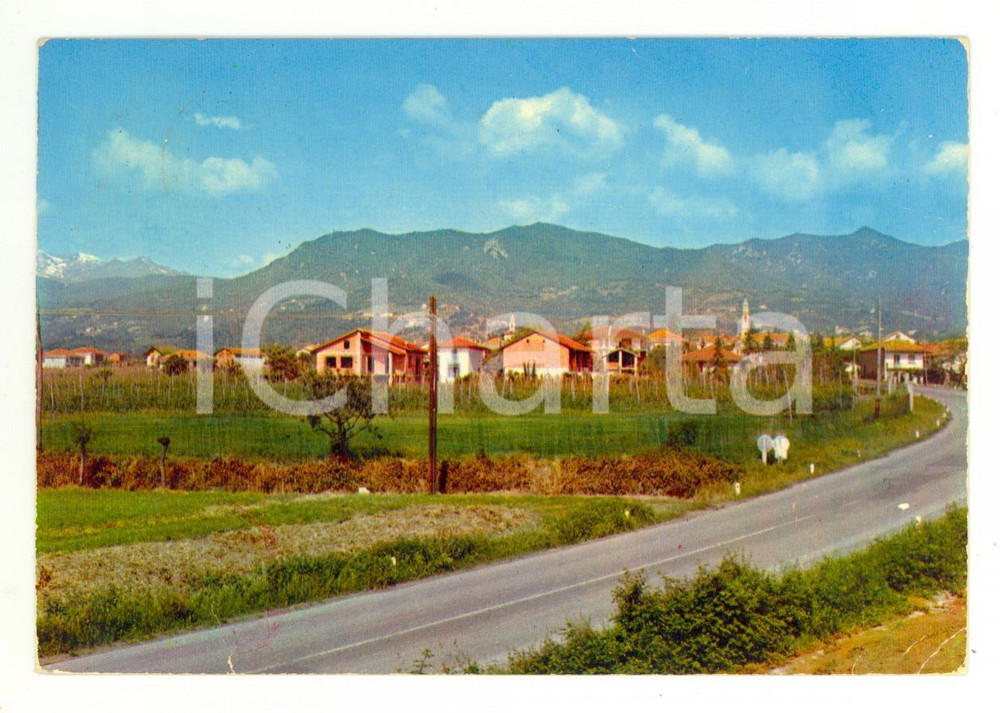 Cartolina originale da collezione 1972 FROSSASCO TO Veduta panoramica dal paese Cartolina postale FG VG 1