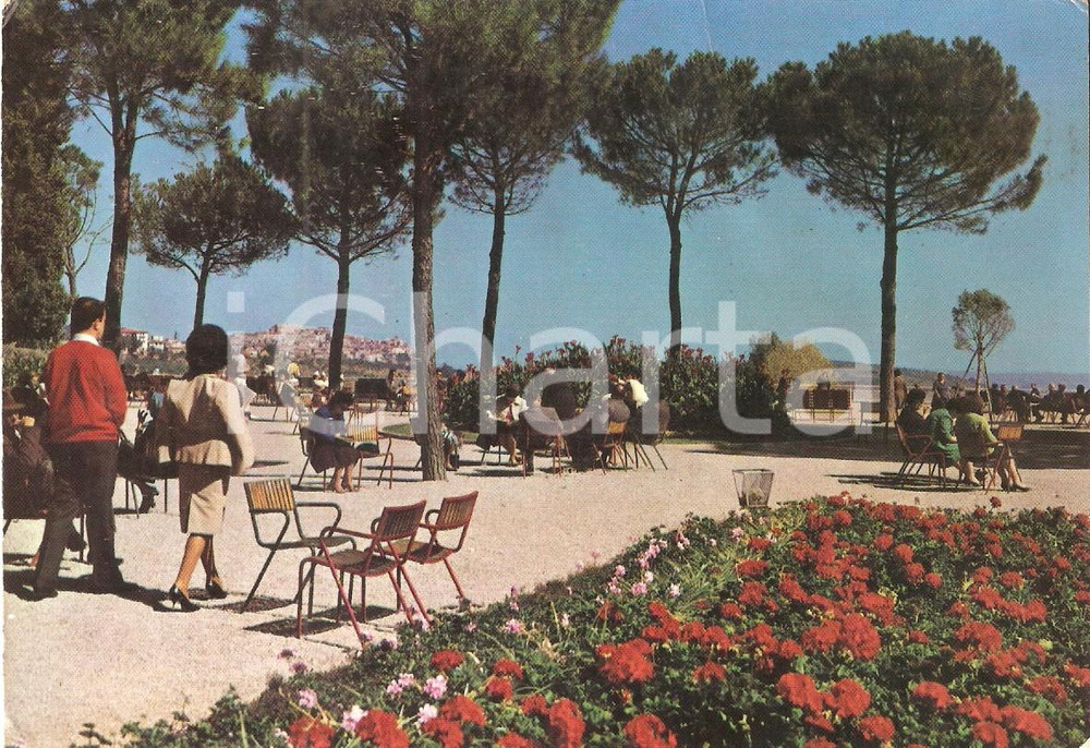 Cartolina originale da collezione 1968 CHIANCIANO TERME SI Parco dello Stabilimento Acquasanta Cartolina FG VG 1