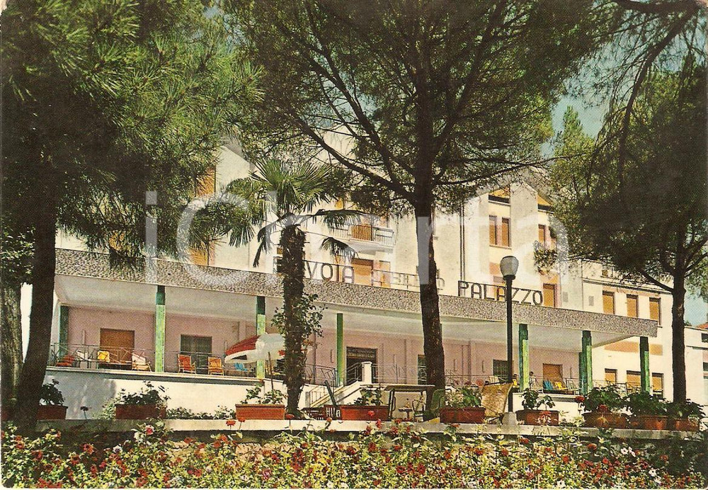 Cartolina originale da collezione 1964 CHIANCIANO TERME SI Albergo SAVOIA PALAZZO Cartolina postale FG VG 1