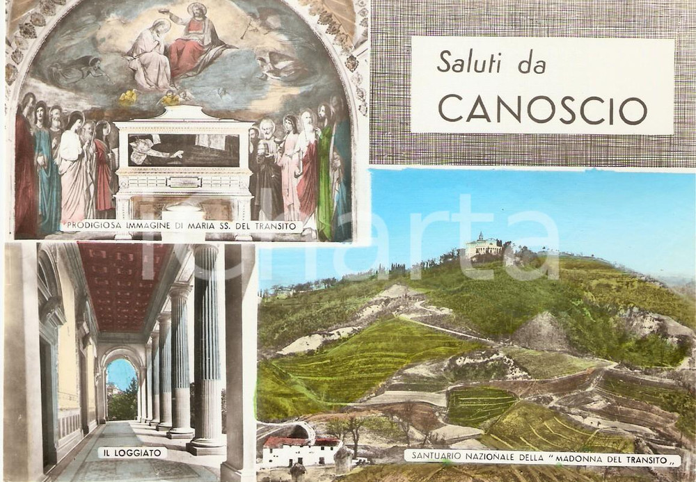 Cartolina originale da collezione 1960 ca CITTA  DI CASTELLO PG Santuario di CANOSCIO Vedutine Cartolina FG NV 1