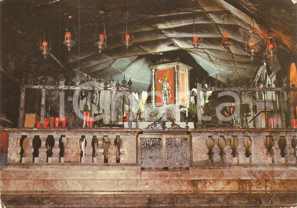 Cartolina originale da collezione 1970 ca MONTE SANT ANGELO FG Grotta di San Michele Arcangelo Cartolina FG VG 1