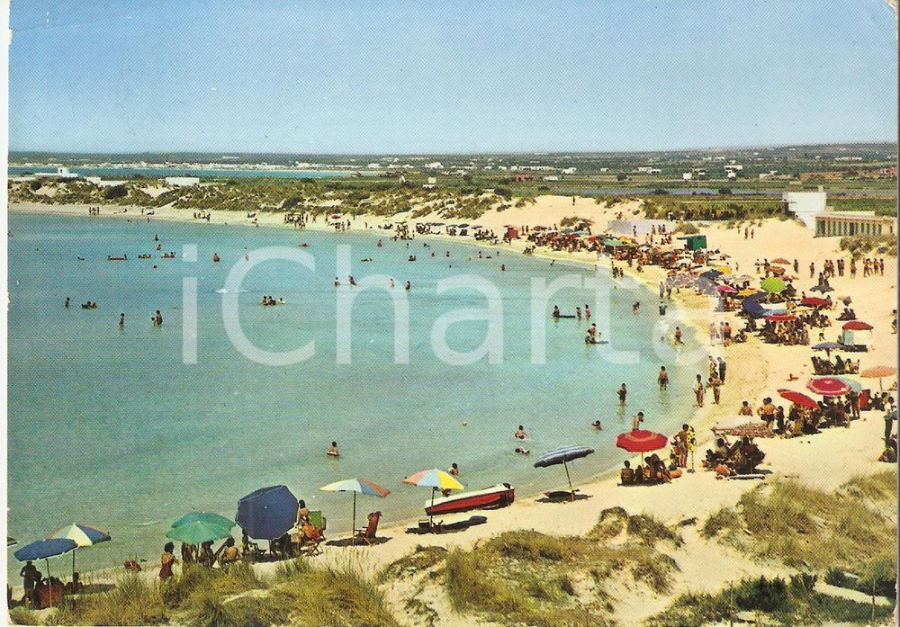 Cartolina originale da collezione 1966 PORTO CESAREO LE Lido Marechiaro  Le Dune Cartolina FG VG 1
