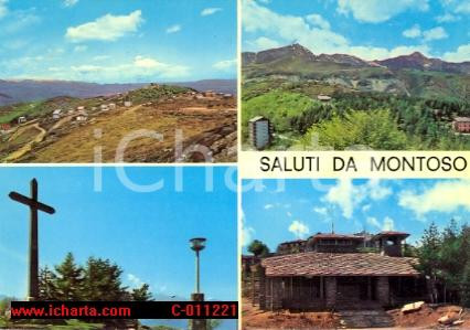 Cartolina originale da collezione 1970 ca BAGNOLO PIEMONTE CN Vedutine Frazione MONTOSO Cave VINTAGE Cartolina 1
