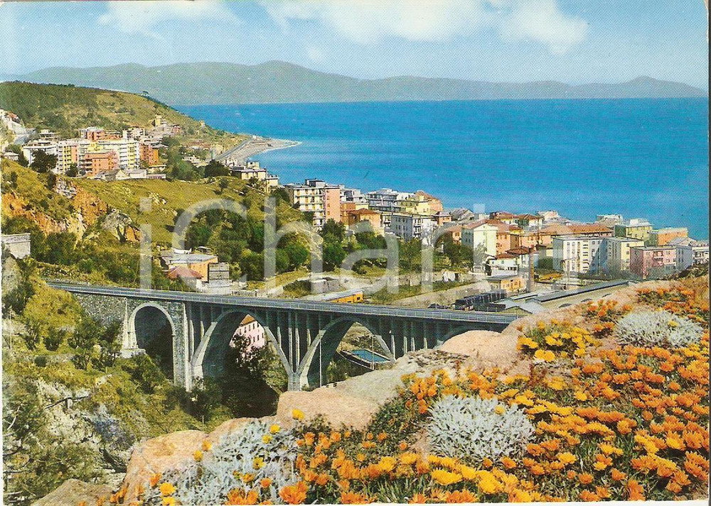 Cartolina originale da collezione 1967 COGOLETO GE Panorama da ponente Cartolina FG VG 1