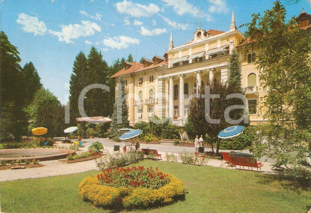 Cartolina originale da collezione 1970 ca LEVICO TERME TN Ingresso del Grand Hotel Terme Cartolina VINTAGE FG VG 1