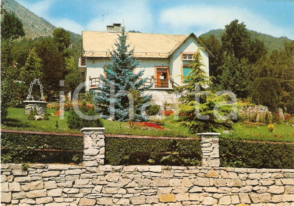 Cartolina originale da collezione 1968 RUBIANA TO Veduta con villa Cartolina FG VG ANIMATA 1