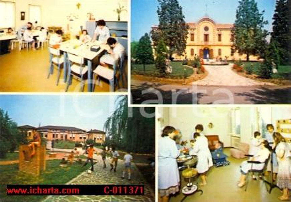 Cartolina originale da collezione 1975 ca SAN SILVESTRO DI CURTATONE MN Vedutine CASA DEL SOLE Vintage FG NV 1