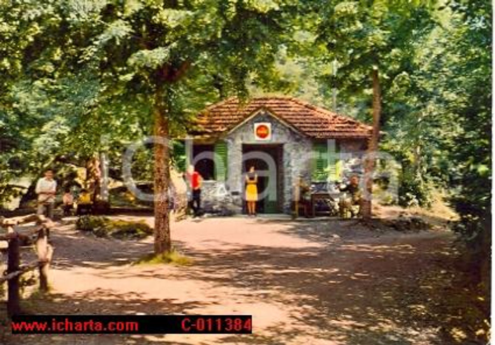 Cartolina originale da collezione 1972 FONTANIGORDA GE Bosco delle fate  BAR vintage FG VG 1