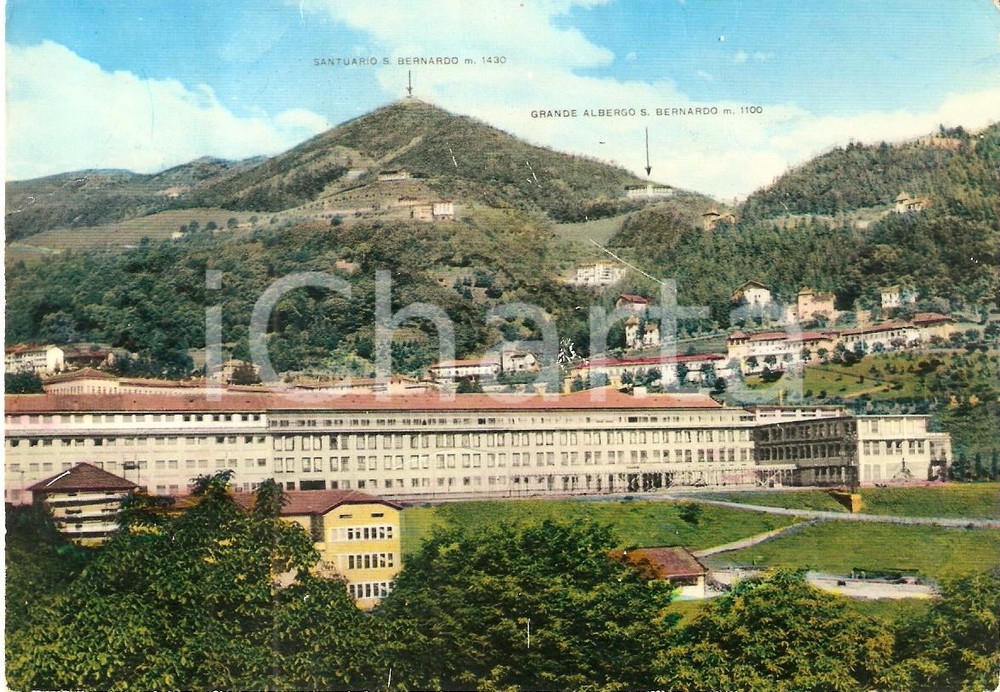 Cartolina originale da collezione 1960 ca TRIVERO BI Centro Zegna e strada panoramica Cartolina FG VG 1