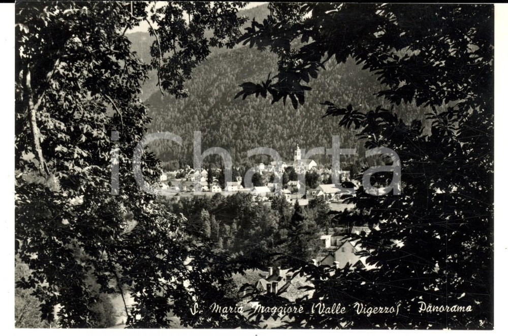 Cartolina originale da collezione 1950 ca SANTA MARIA MAGGIORE VB Veduta sulla VALLE VIGEZZO  Cartolina FG NV 1