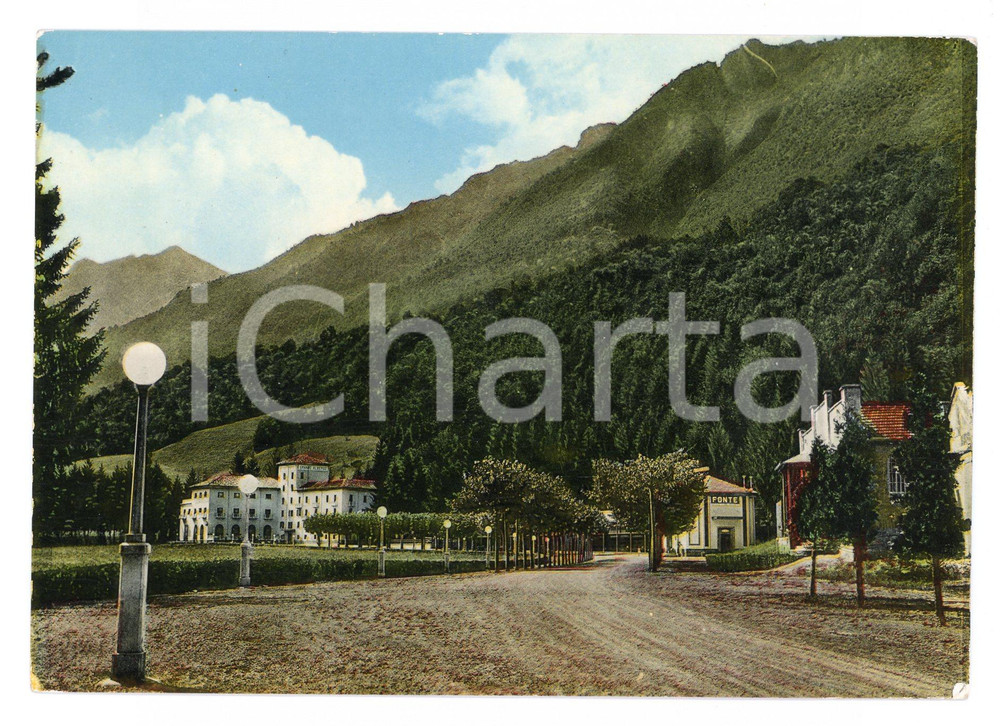 Cartolina originale da collezione 1970 ca TACENO LC Fonti e Albergo a TARTAVALLE TERME Cartolina VINTAGE FG NV 1