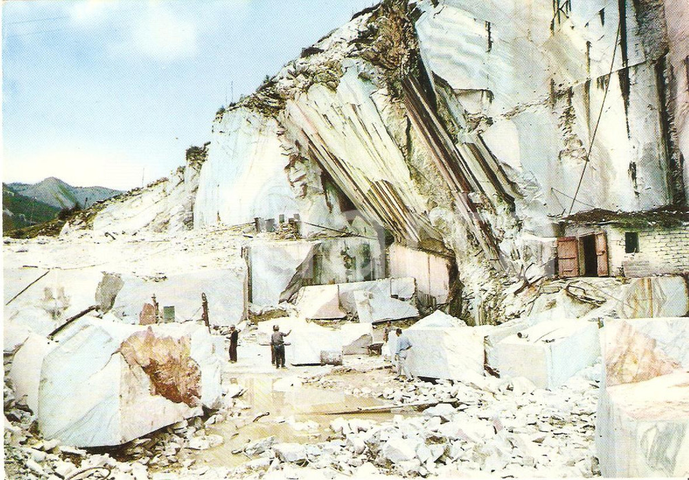 Cartolina originale da collezione 1970 ca ALPI APUANE Cave di marmo Cartolina FG NV 1