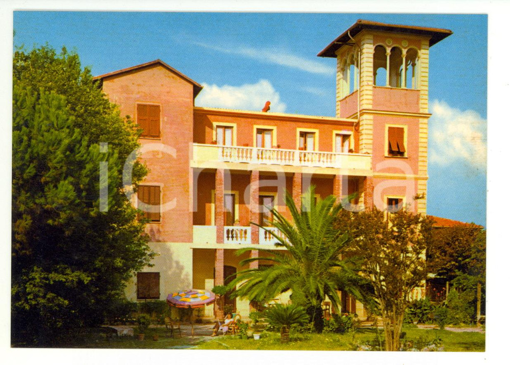 Cartolina originale da collezione 1970 ca MARINA DI MASSA MS Villa ZOLESI Cartolina ANIMATA VINTAGE FG NV 1