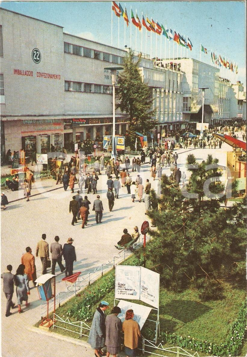 Cartolina originale da collezione 1958 MILANO FIERA Viale dell Industria Palazzo Nazioni Cartolina VINTAGE FG VG 1