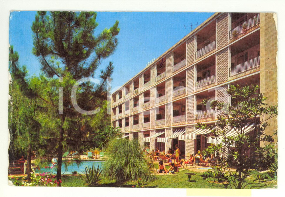Cartolina originale da collezione 1968 PALMA DE MALLORCA Hotel ARAXA e piscina Cartolina VINTAGE DANNEGGIATA FG VG 1