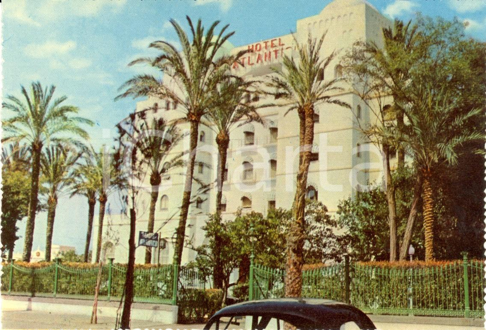 Cartolina originale da collezione 1960 ca CADIZ Espana Hotel ATLANTICO Cartolina VINTAGE FG NV 1