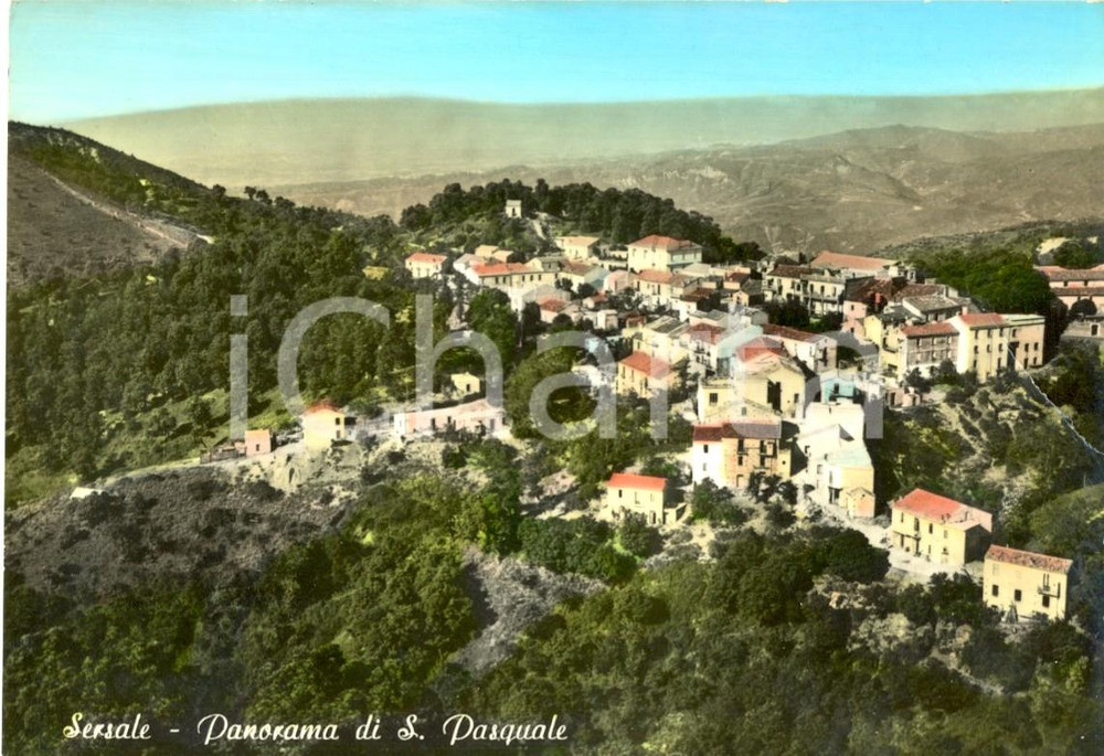 Cartolina originale da collezione 1950 ca SERSALE CZ Panorama di SAN PASQUALE Cartolina postale FG NV 1