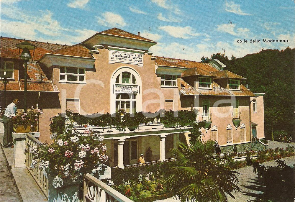 Cartolina originale da collezione 1973 TORINO Colle MADDALENA Centro Rieducazione Funzionale INAIL Cartolina FG VG 1