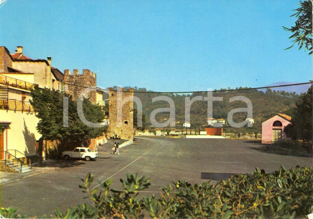 Cartolina originale da collezione 1971 VILLANOVA D ALBENGA  SV Piazza Alessandro ISOLERI Cartolina VINTAGE VG 1