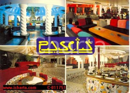 Cartolina originale da collezione 1997 RICCIONE RN Discoteca PASCIA  Vedutine VINTAGE Cartolina FG VG 1