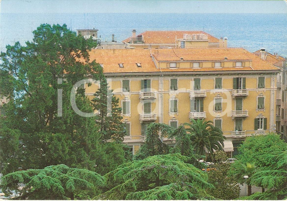 Cartolina originale da collezione 1985 ca ALASSIO SV Hotel Ristorante dei Fiori Cartolina FG VG 1