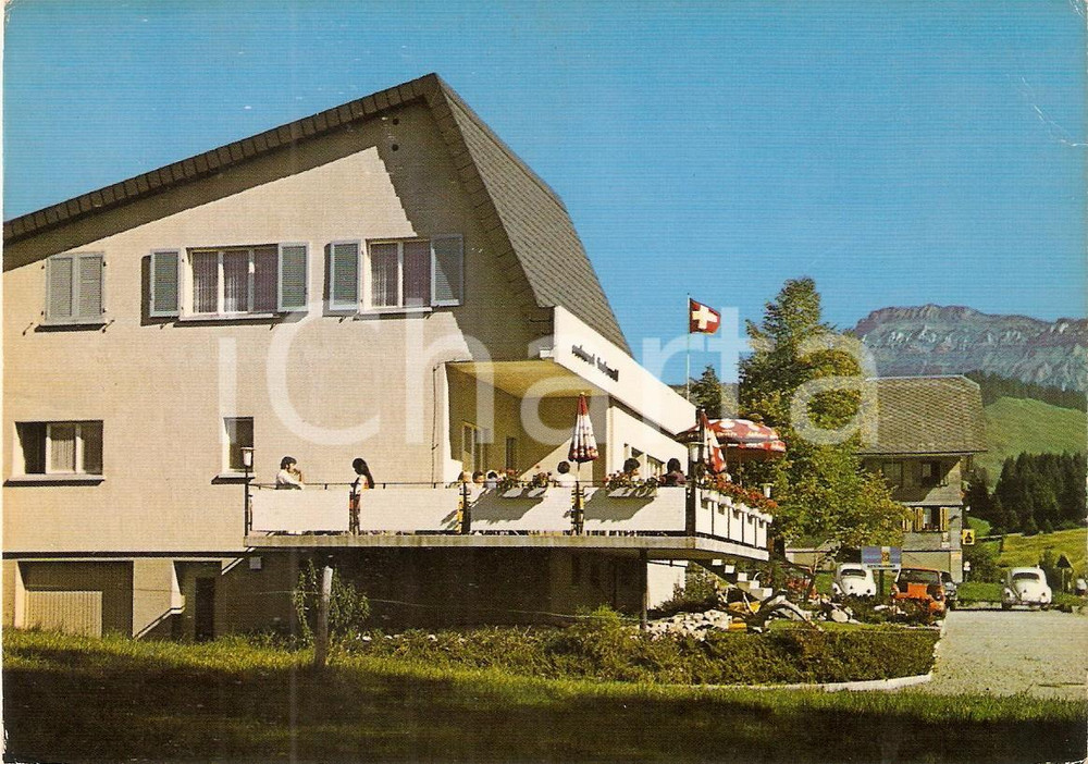Cartolina originale da collezione 1975 ca ENTLEBUCH SVIZZERA Ristorante FINTSTERWALD Cartolina FG NV 1