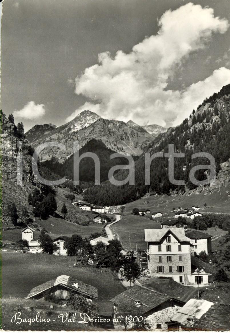 Cartolina originale da collezione 1961 BAGOLINO BS Veduta della frazione VALLE DORIZZO Cartolina postale FG VG 1