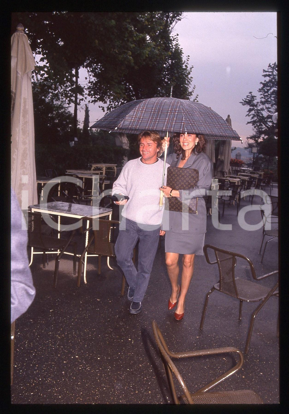 35mm vintage slide* 1990 ca ITALIA COSTUME René ARNOUX - Ritratto del pilota